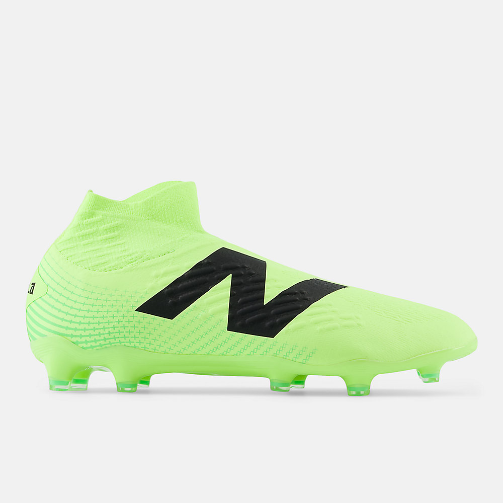 New Balance TEKELA MAGIA FG V4+ Shoes Bleached Lime Glo with Lime Leaf and Black